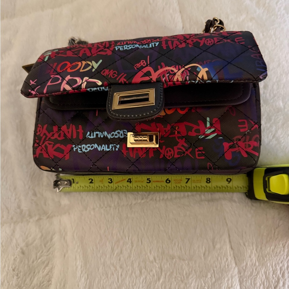 Caleesa Colorful Graffiti Shoulder Bag